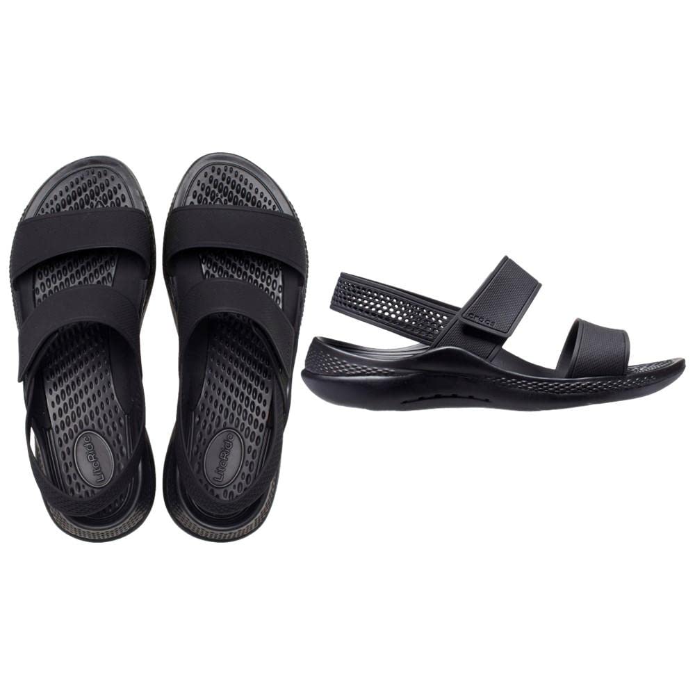 Crocs LiteRide 360 Sandals - Women's Black Shoe Deals Outlet