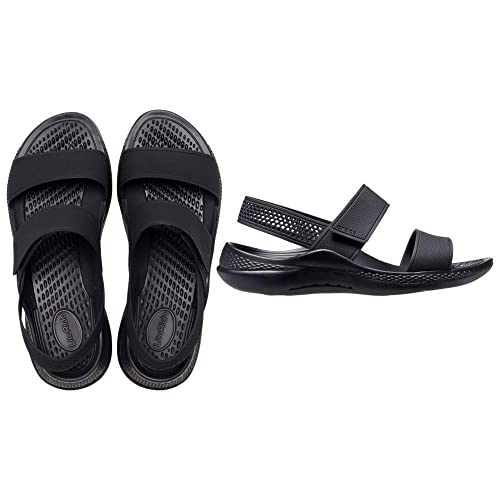 Crocs LiteRide 360 Sandals - Women's Black Shoe Deals Outlet