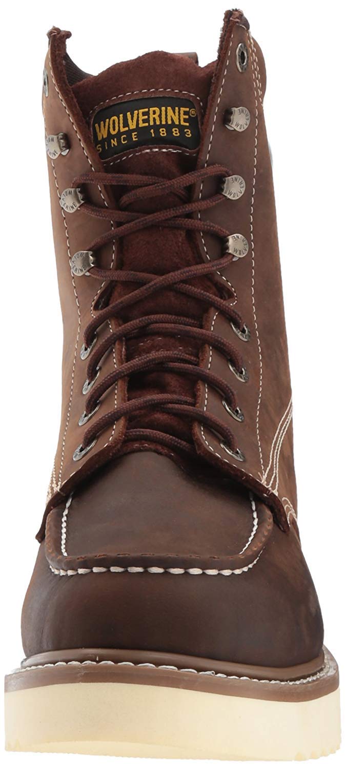 Wolverine Loader 8 - Inch Wedge Boot - Men's Brown Shoe Deals Outlet