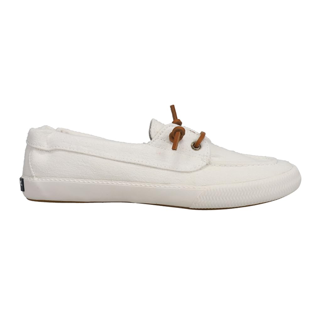 Sperry Lounge Away 2 - Women's White Linen Shoe Deals Outlet