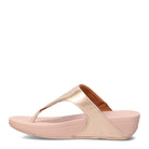 FitFlop Lulu Leather Toe - Post Sandals - Women's Rose Gold Shoe Deals Outlet