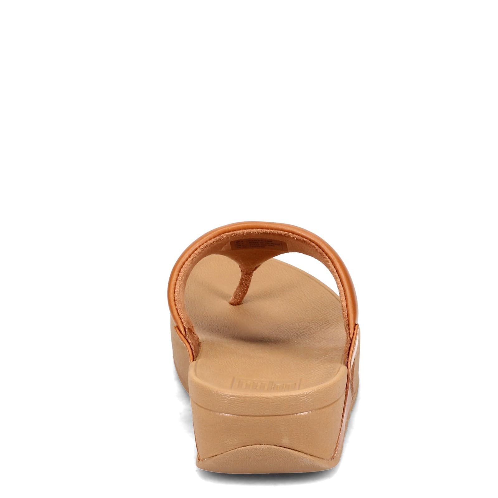 FitFlop Lulu Leather Toepost Wedge - Women's Light Tan Shoe Deals Outlet