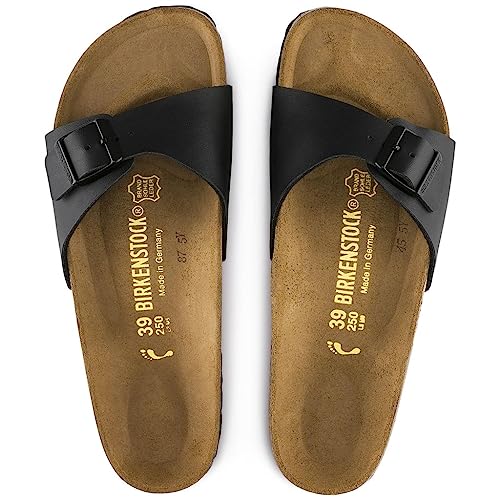 Birkenstock Madrid Birko - Flor - Unisex Black Shoe Deals Outlet