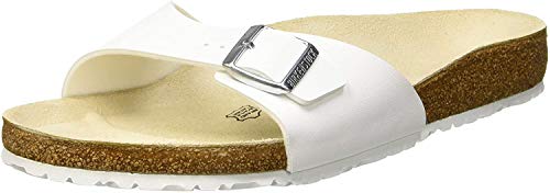Birkenstock Madrid Birko - Flor - Unisex White Shoe Deals Outlet