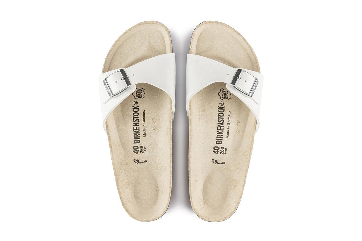 Birkenstock Madrid Birko - Flor - Unisex White Shoe Deals Outlet