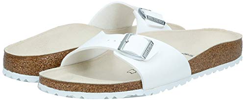 Birkenstock Madrid Birko - Flor - Unisex White Shoe Deals Outlet