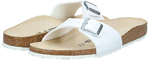 Birkenstock Madrid Birko - Flor - Unisex White Shoe Deals Outlet