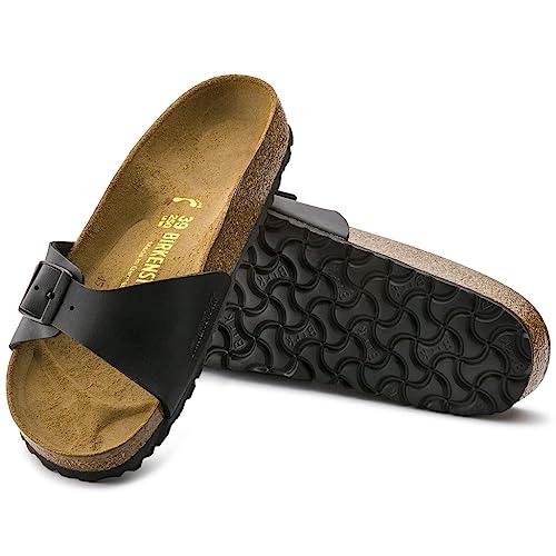 Birkenstock Madrid Birko - Flor - Unisex Black Shoe Deals Outlet