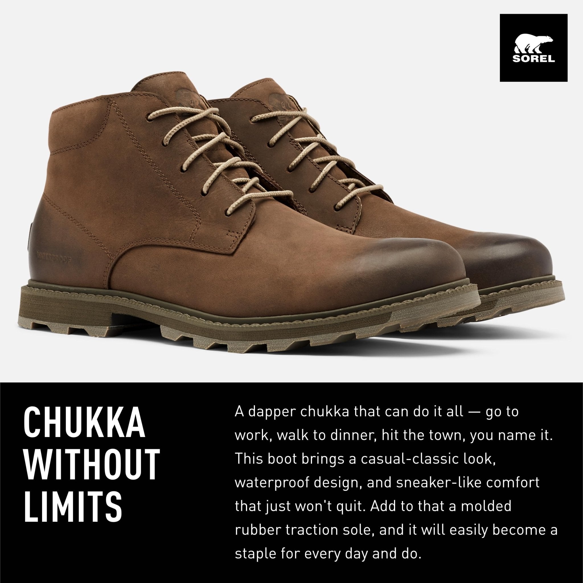 SOREL Madson ll Chukka - Men's Tobacco Shoe Deals Outlet