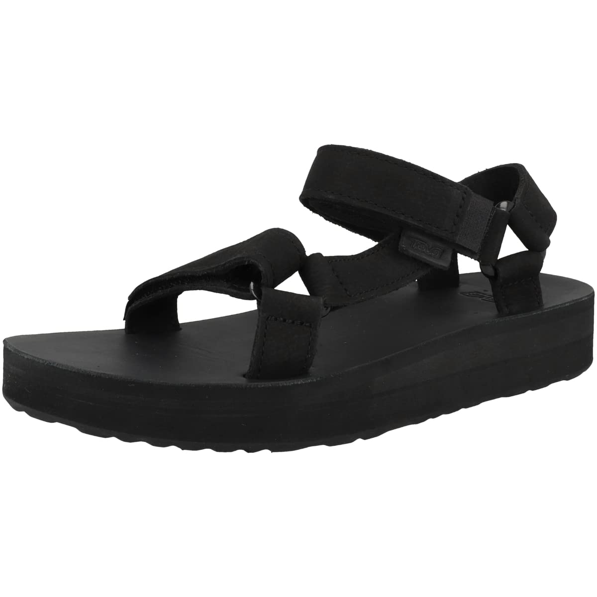 Teva Midform Universal Leather - Women's Black/White Shoe Deals Outlet