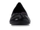 VIONIC Minna Ballet Flat - Women's Black Nappa Leather Shoe Deals Outlet