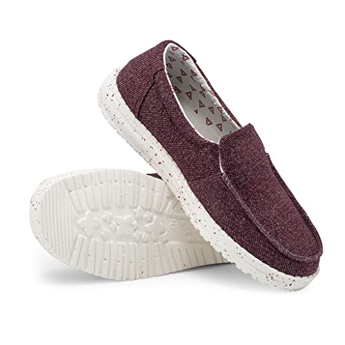 Hey Dude Misty - Women's Burgundy Shoe Deals Outlet