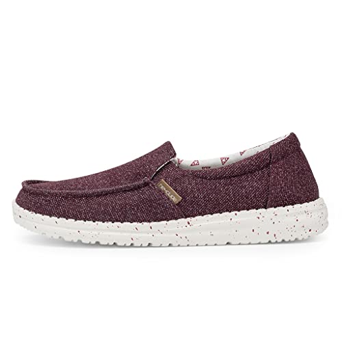 Hey Dude Misty - Women's Burgundy Shoe Deals Outlet