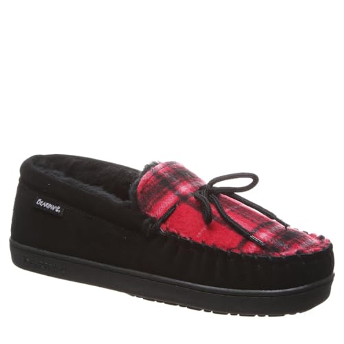 BEARPAW Moc II - Men's Black Multi Knit Shoe Deals Outlet