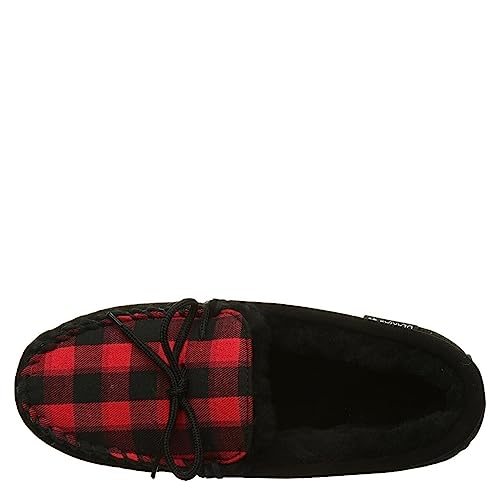 BEARPAW Moc II Slippers - Men's Black Multi Knit Shoe Deals Outlet
