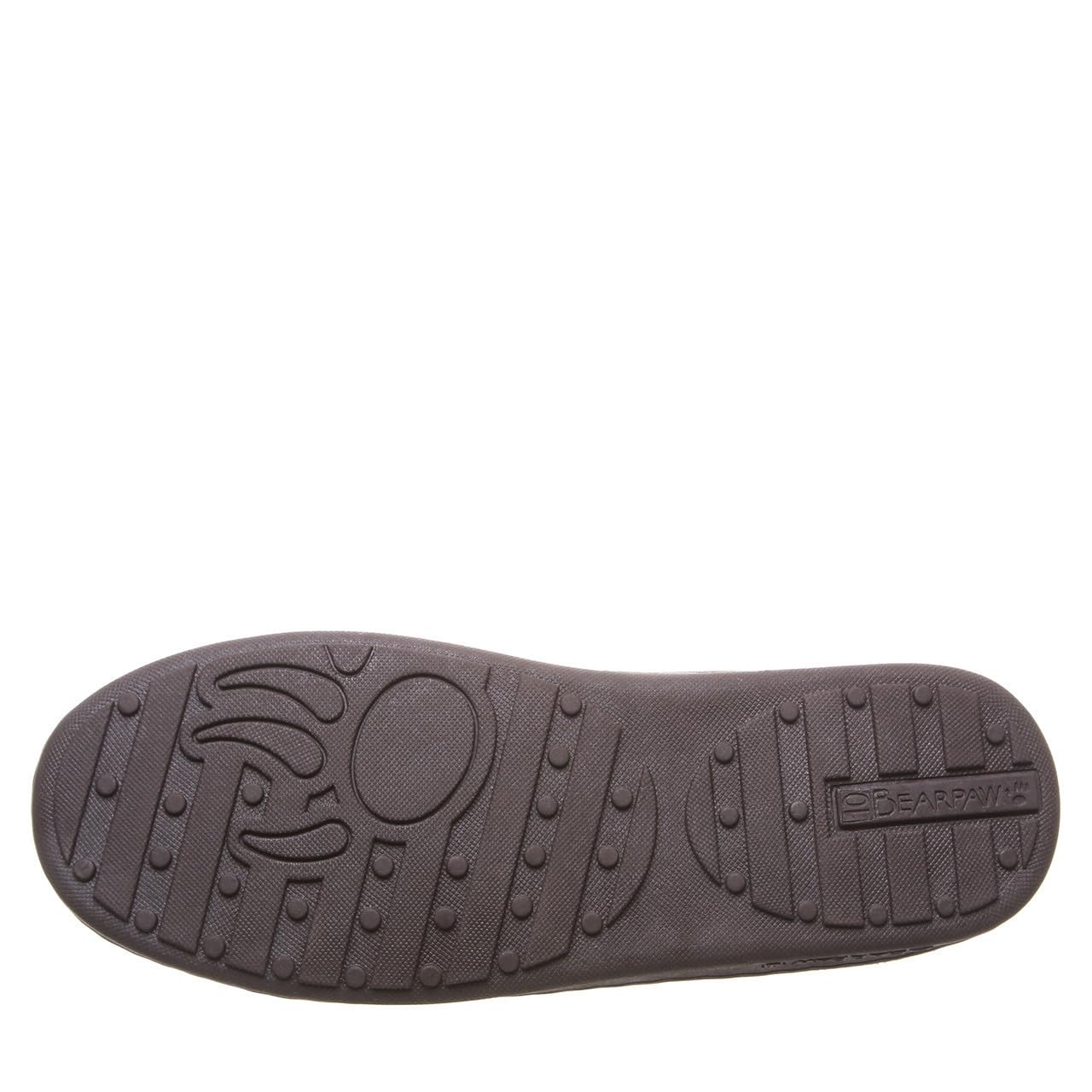 BEARPAW Moc II Slippers - Men's Chocolate Multi Knit Shoe Deals Outlet