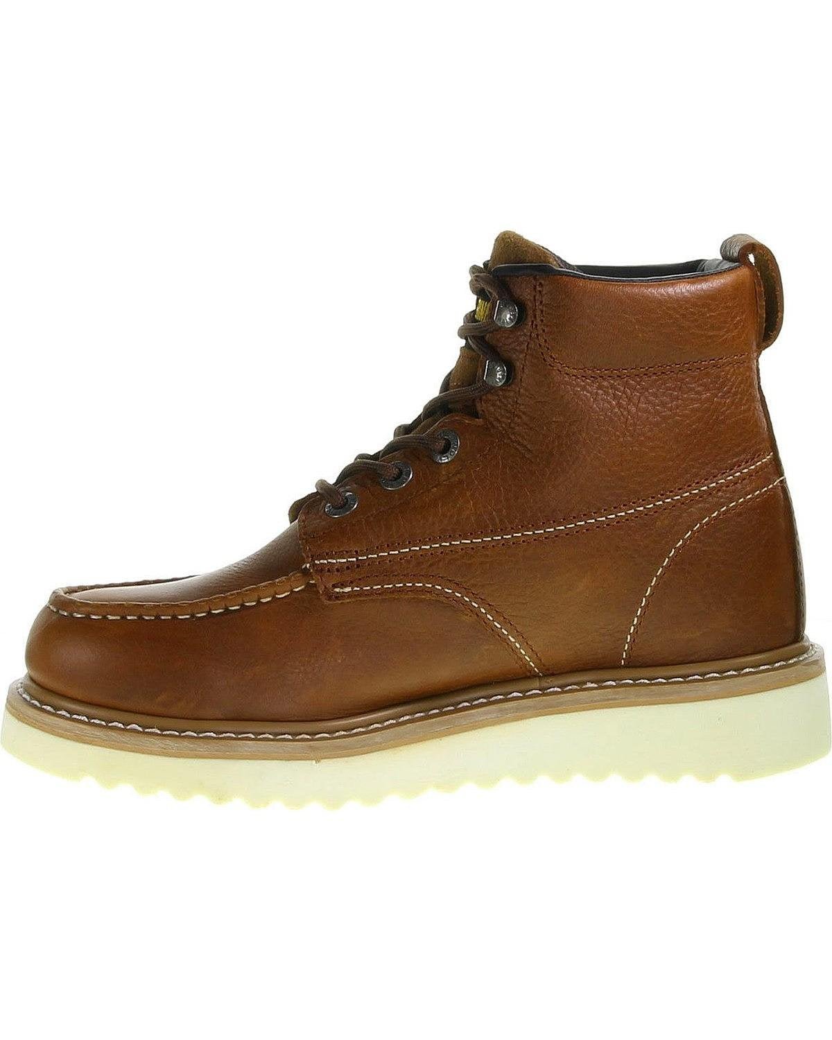 Wolverine Moc - Toe 6 - Inch Work Boot - Men's Brown Shoe Deals Outlet