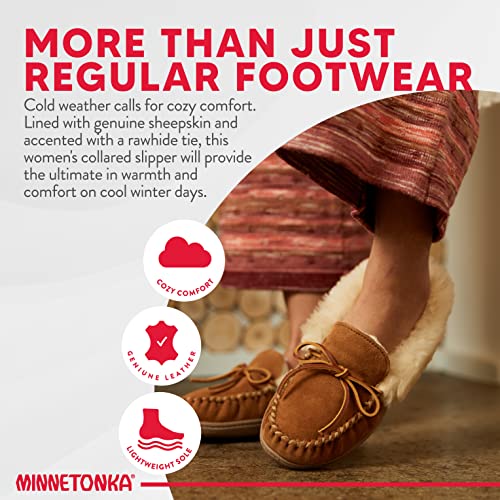 Minnetonka Moccasins Alpine Sheepskin - Women's Red Shoe Deals Outlet