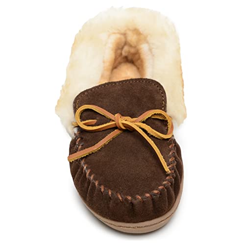Minnetonka Moccasins Alpine Sheepskin - Women's Choco Shoe Deals Outlet