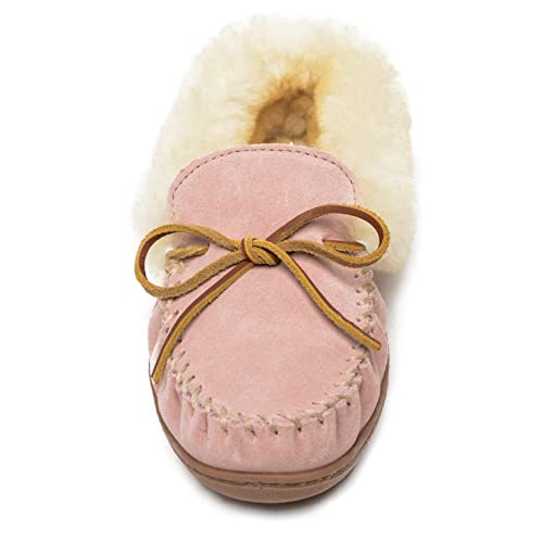 Minnetonka Moccasins Alpine Sheepskin - Women's Pink Blush Shoe Deals Outlet