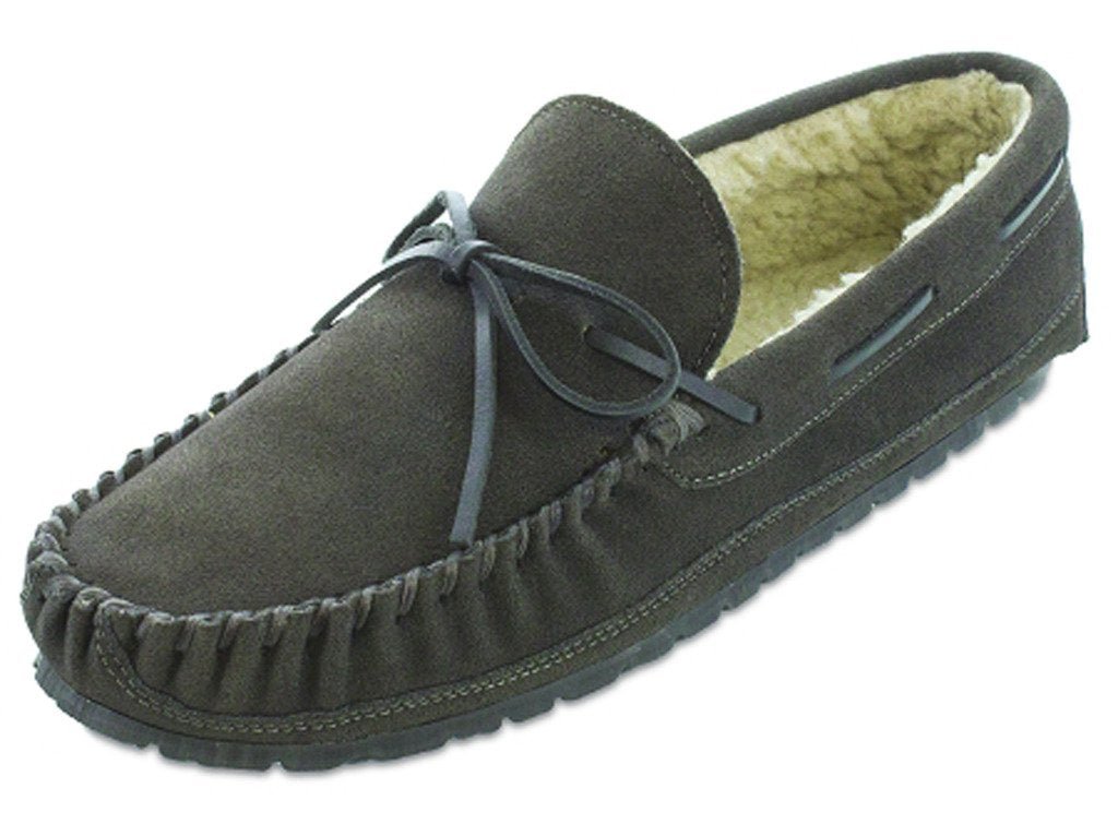 Minnetonka Moccasins Casey - Men's Charcoal Shoe Deals Outlet
