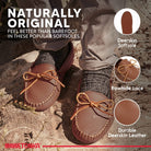 Minnetonka Moccasins Double Deerskin Softsole - Men's Carmel Deerskin Shoe Deals Outlet