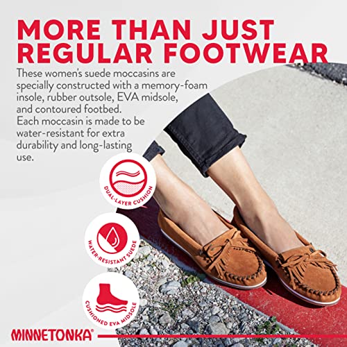 Minnetonka Moccasins Kilty Plus - Women's Brown Suede Shoe Deals Outlet