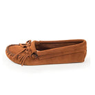 Minnetonka Moccasins Kilty Suede Softsole - Women's Brown Shoe Deals Outlet