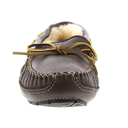 Minnetonka Moccasins Sheepskin Moose - Men's Carmel Shoe Deals Outlet