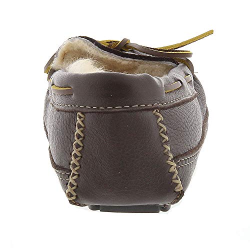 Minnetonka Moccasins Sheepskin Moose - Men's Carmel Shoe Deals Outlet