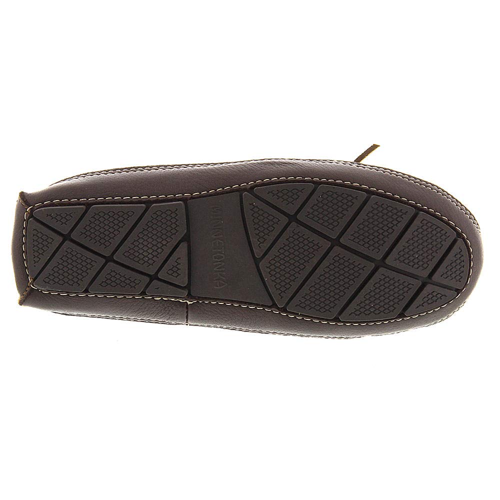 Minnetonka Moccasins Sheepskin Moose - Men's Choco Shoe Deals Outlet