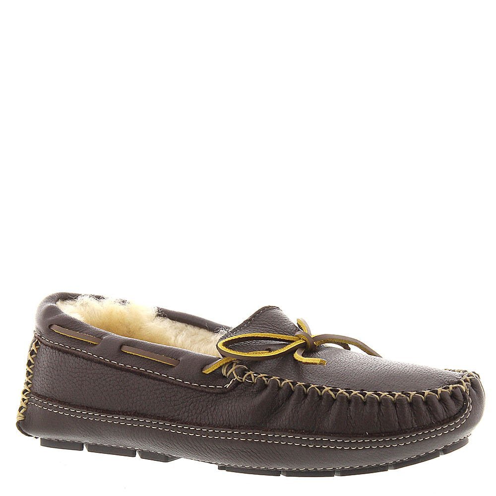 Minnetonka Moccasins Sheepskin Moose - Men's Choco Shoe Deals Outlet