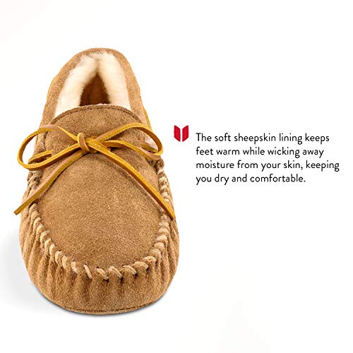 Minnetonka Moccasins Sheepskin Softsole - Men's Tan Shoe Deals Outlet