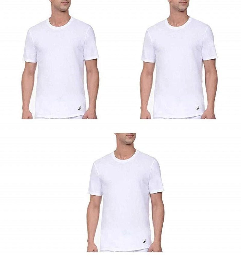 Nautica Crew Neck T-Shirt White Small 603679403143 Shoe Deals Outlet