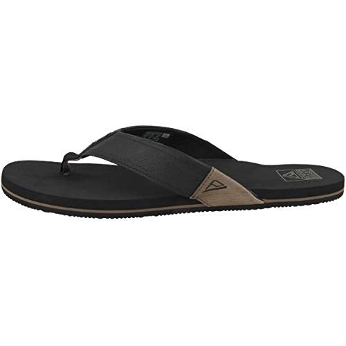 Reef Newport Flip Flop - Men's Black Shoe Deals Outlet