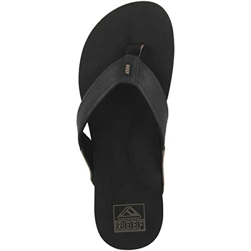 Reef Newport Flip Flop - Men's Black Shoe Deals Outlet