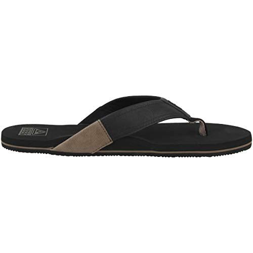 Reef Newport Flip Flop - Men's Black Shoe Deals Outlet