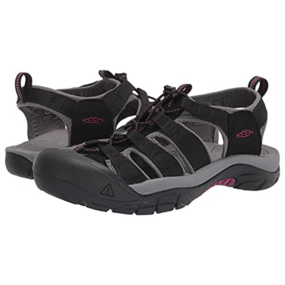 KEEN Newport H2 - Men's Black/Raspberry Wine Shoe Deals Outlet