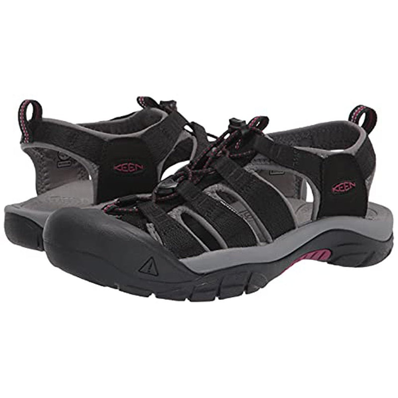 KEEN Newport H2 - Women's Black/Raspberry Wine Shoe Deals Outlet