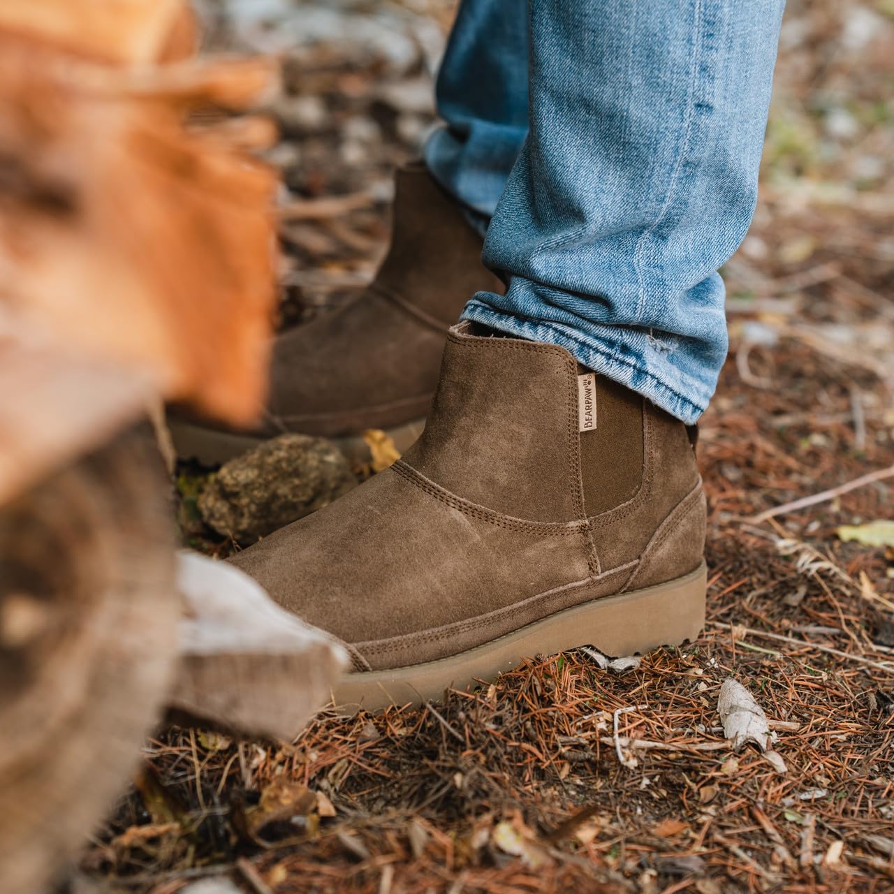 BEARPAW Nick Boot - Men's Seal Brown Shoe Deals Outlet