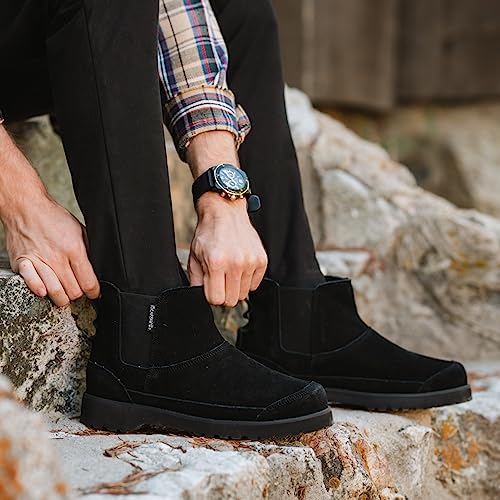 BEARPAW Nick Boots - Men's Black Shoe Deals Outlet