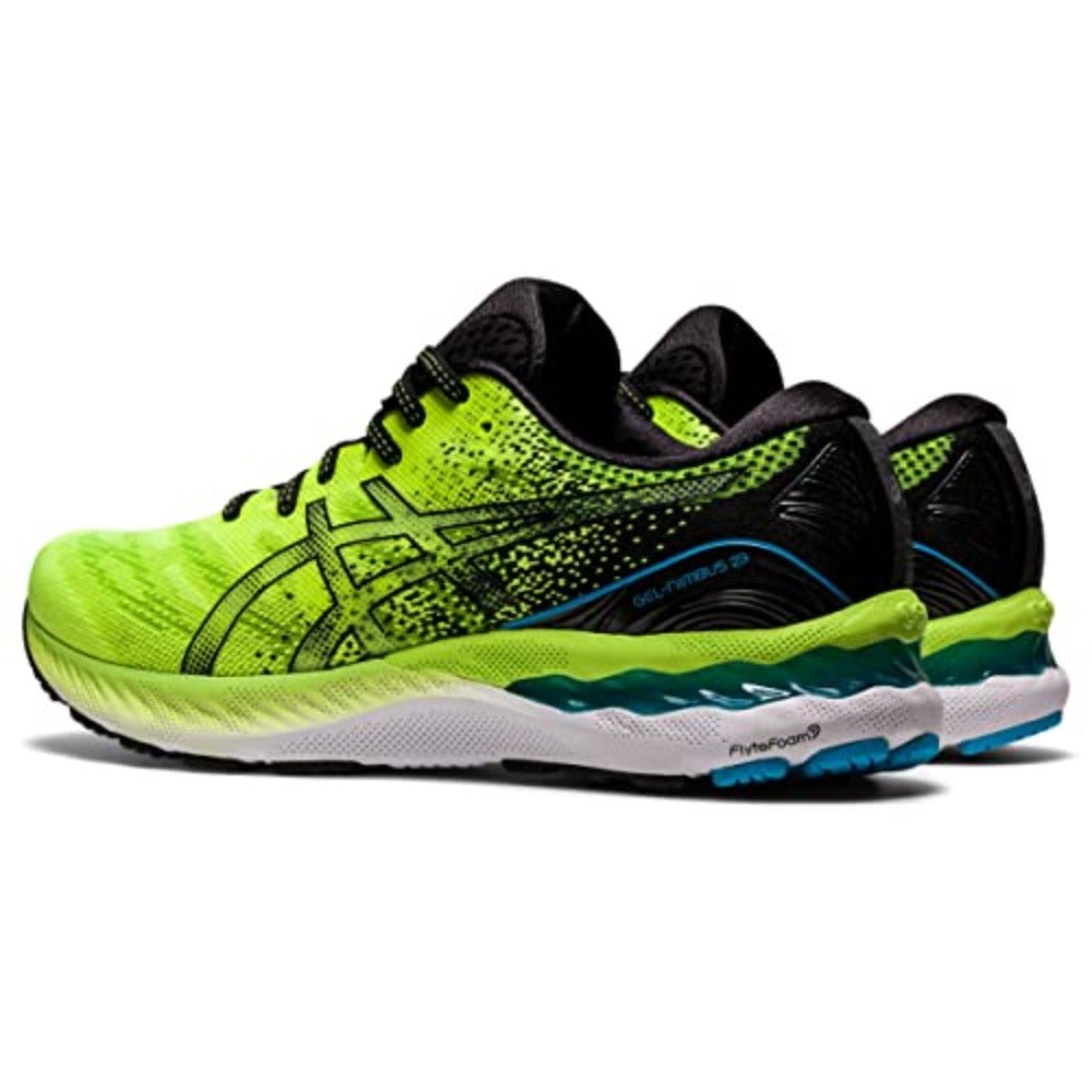 ASICS Nimbus 23 - Men's Hazard Green/Black Shoe Deals Outlet