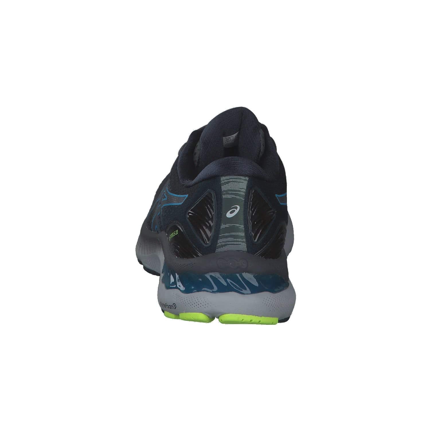 ASICS Nimbus 23 - Men's Carrier Grey Digital Aqua Shoe Deals Outlet