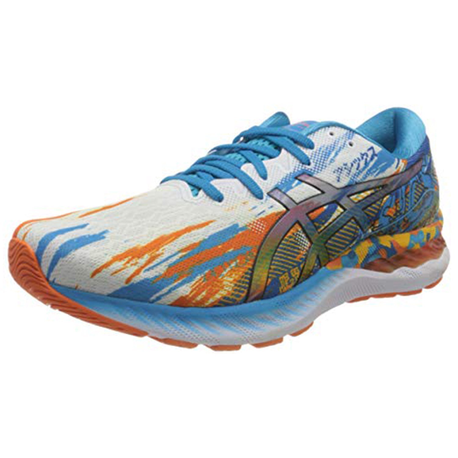 ASICS Nimbus 23 - Men's Digital Aqua Marigold Orange Shoe Deals Outlet