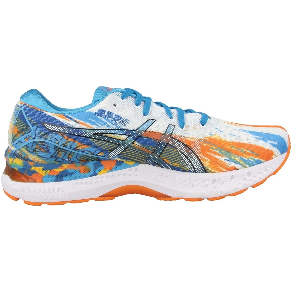 ASICS Nimbus 23 - Men's Digital Aqua Marigold Orange Shoe Deals Outlet