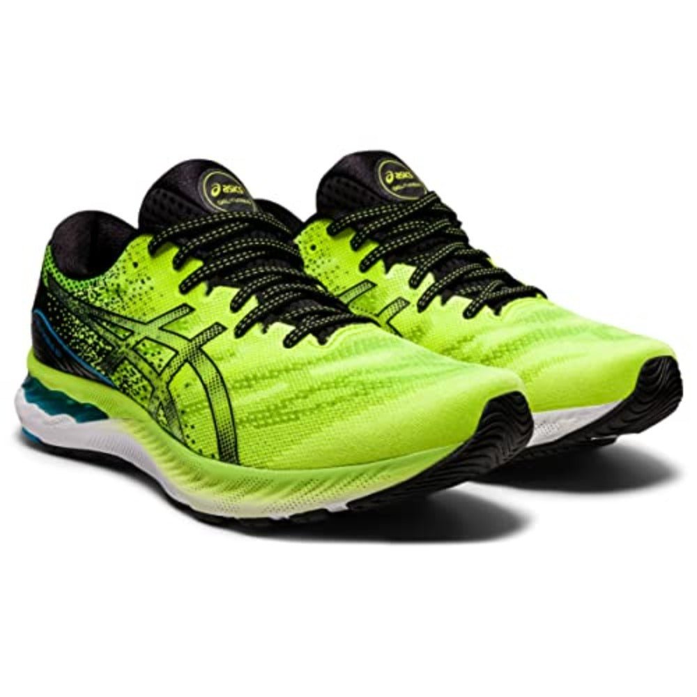 ASICS Nimbus 23 - Men's Hazard Green/Black Shoe Deals Outlet