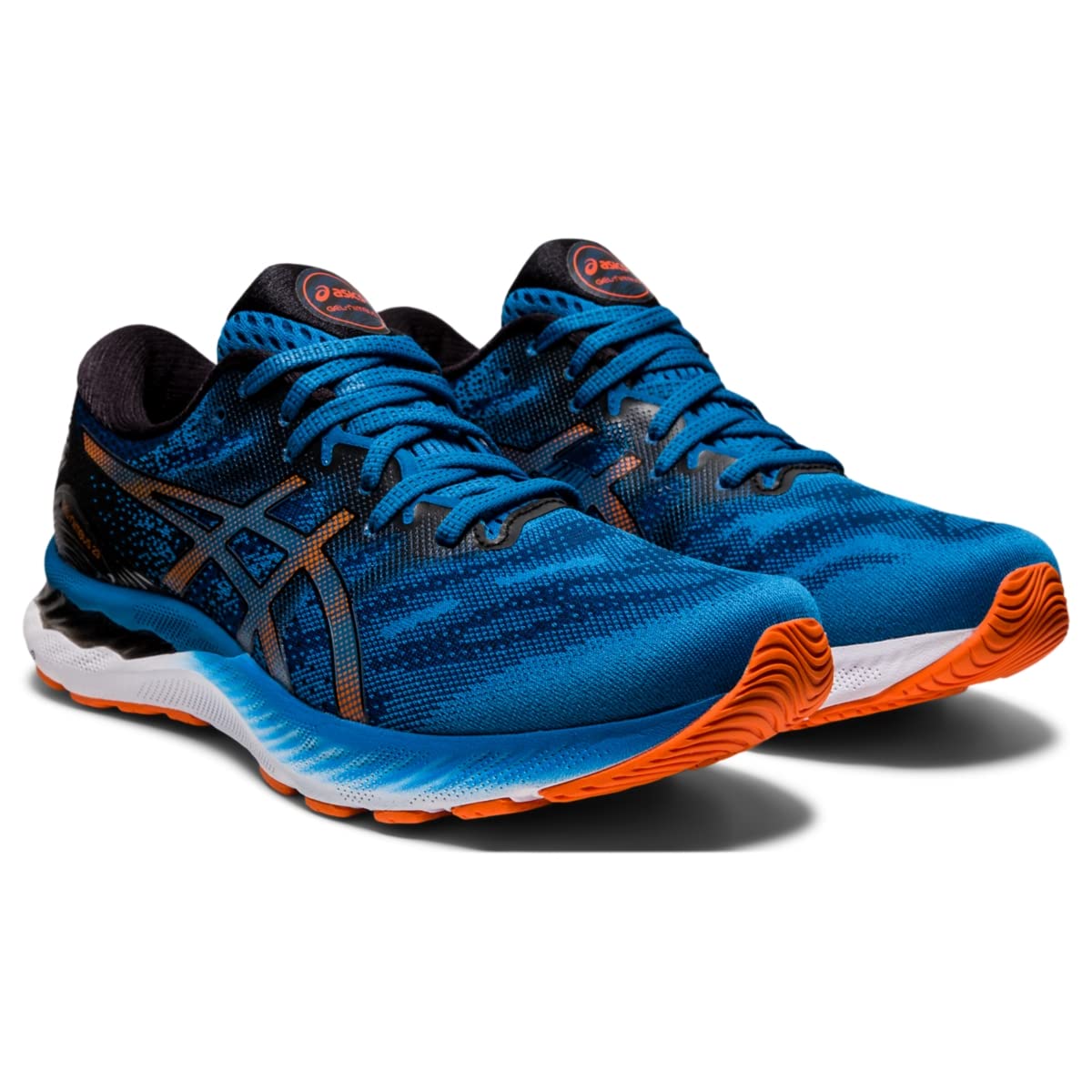 ASICS Nimbus 23 - Men's Reborn Blue/Black Shoe Deals Outlet