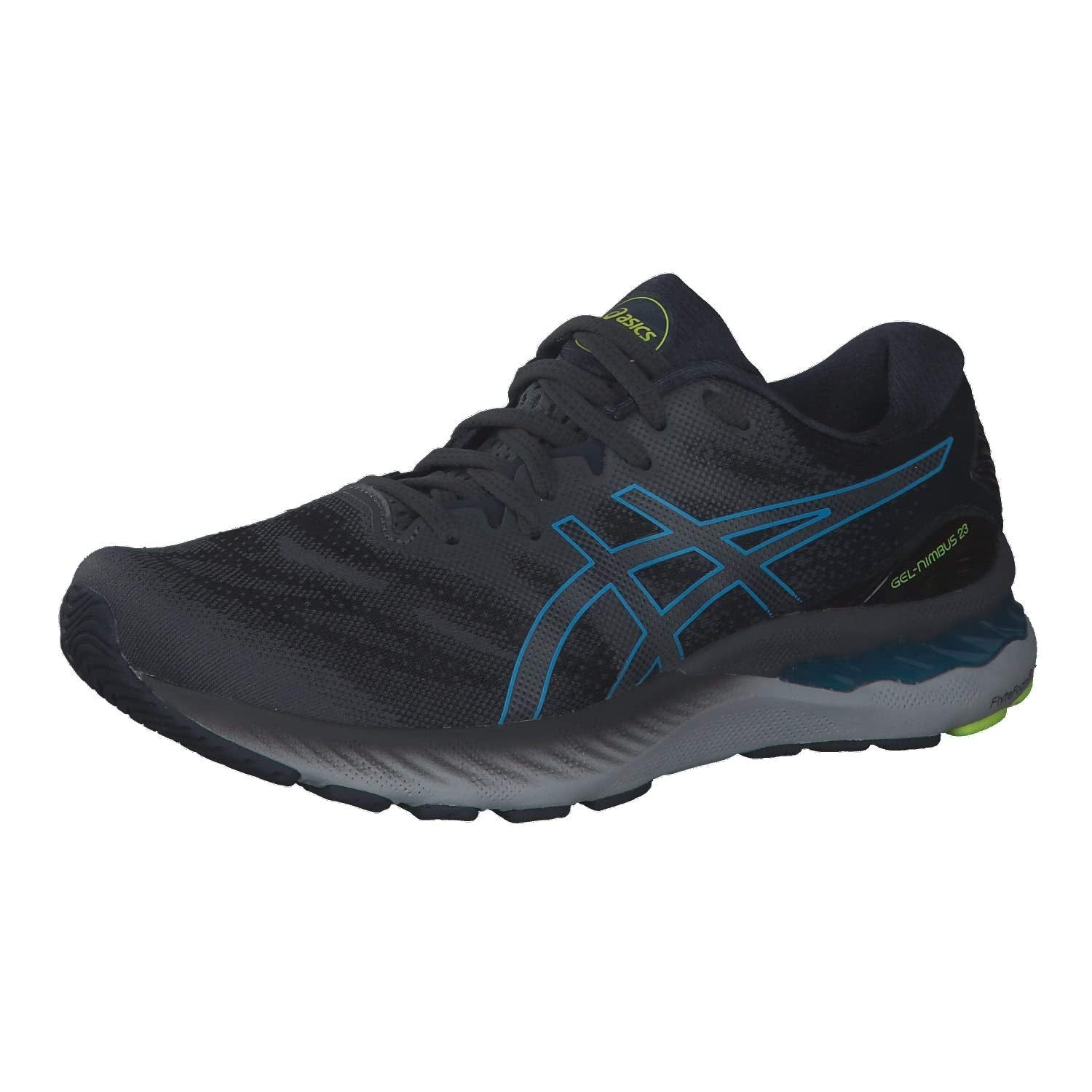 ASICS Nimbus 23 - Men's Carrier Grey Digital Aqua Shoe Deals Outlet