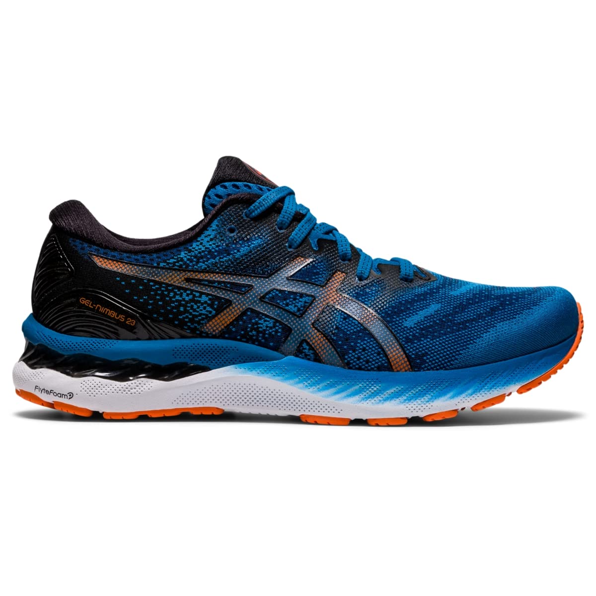 ASICS Nimbus 23 - Men's Reborn Blue/Black Shoe Deals Outlet