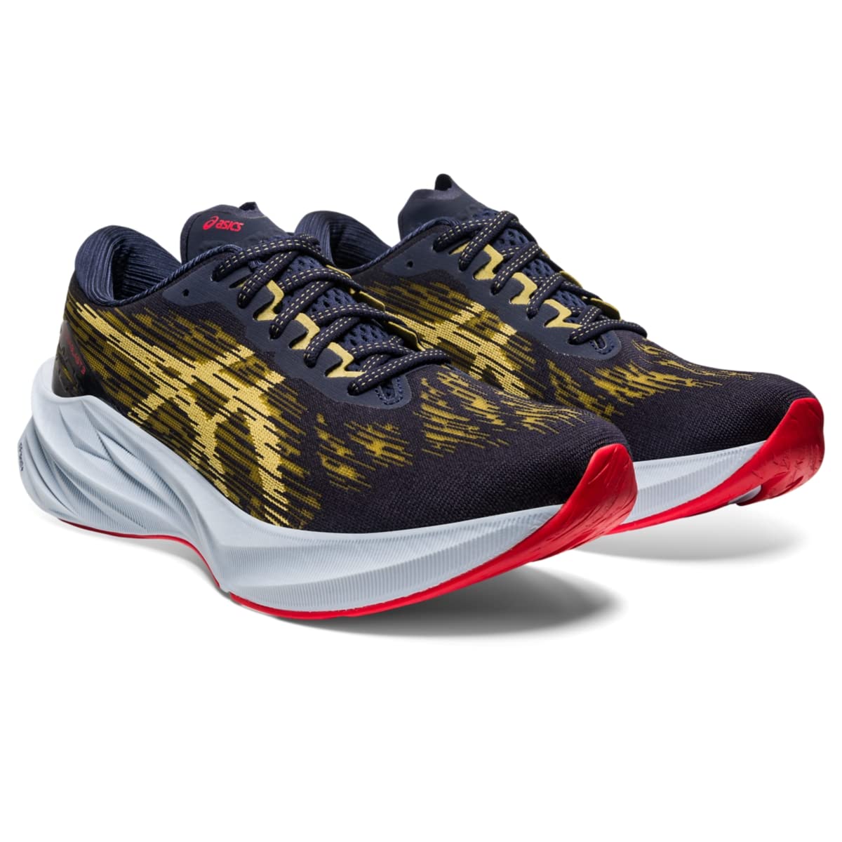ASICS Novablast 3 - Men's Midnight/Olive Oil Shoe Deals Outlet